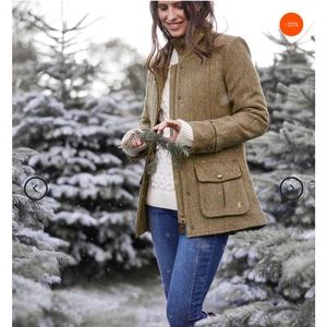 Joules Green Tweed Field Jacket